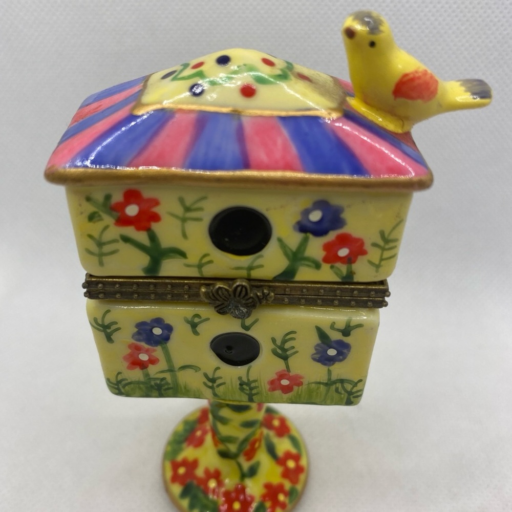 Colorful Birdhouse Trinket Box